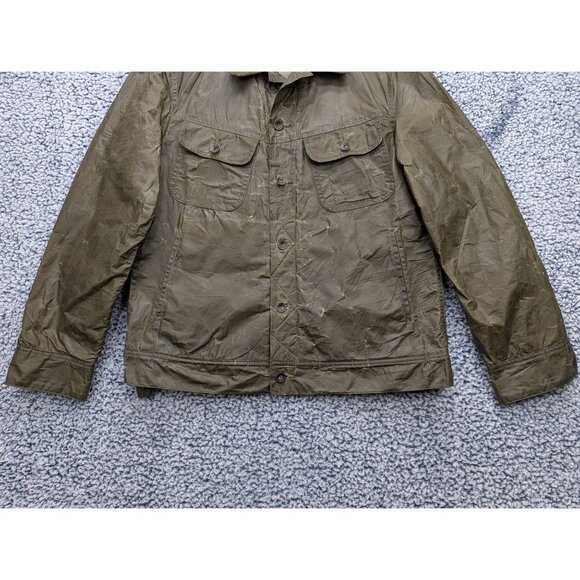 Taylor Stitch Long Haul Waxed Canvas Trucker Jacket Mens 40 Wool Blanket Lined - Picture 5 of 15